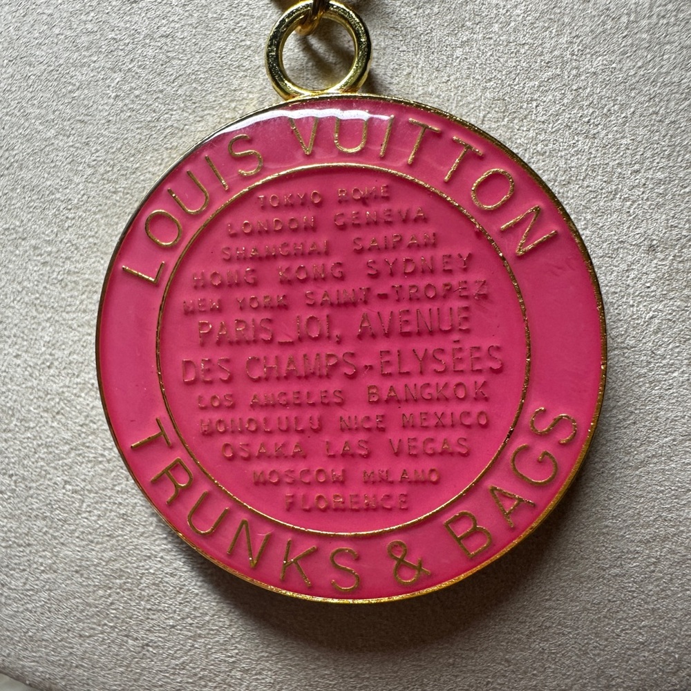 Authentic Louis Vuitton Trunks and Bags Pendant Upcycled on a new chain